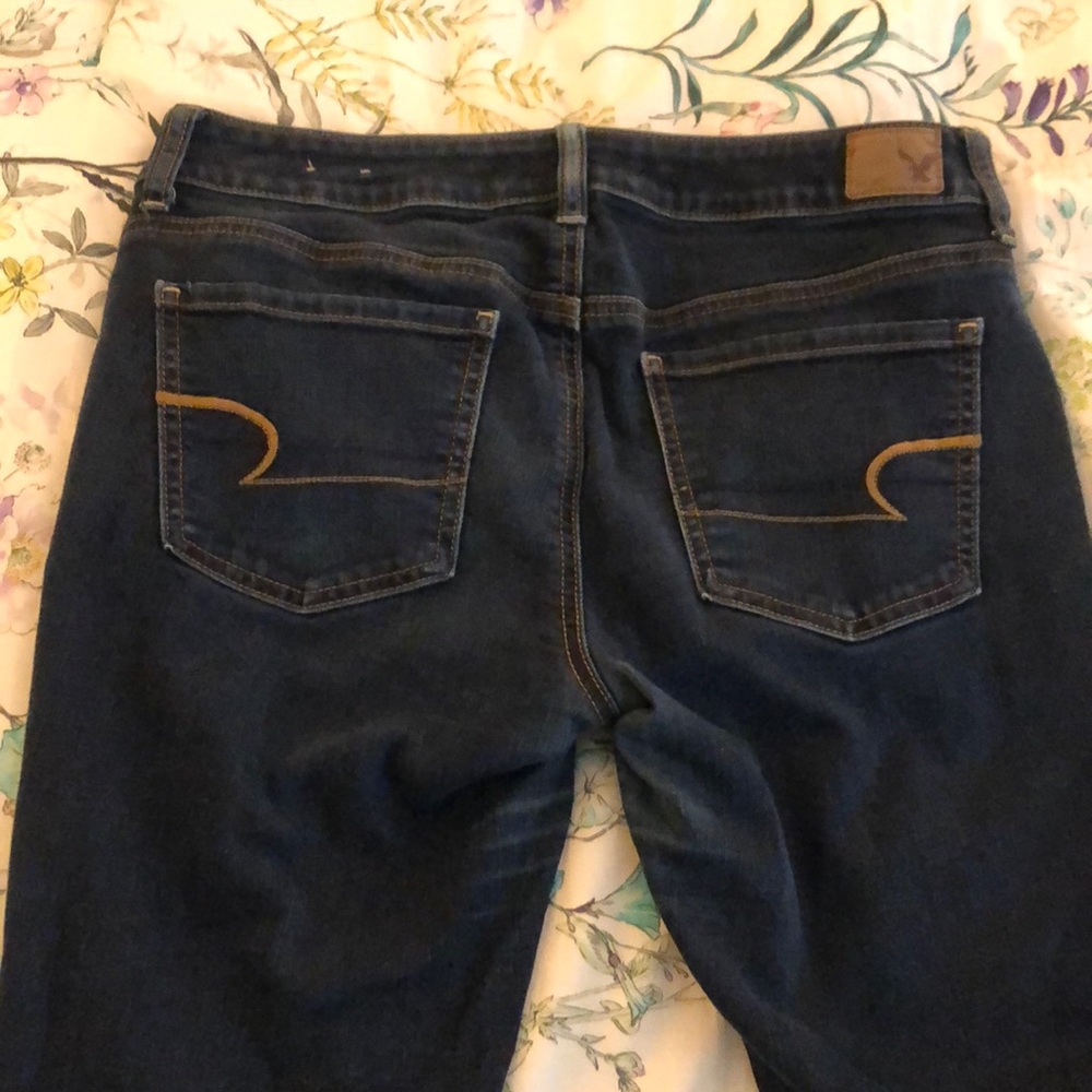 American eagle dark wash jeggings size 8
